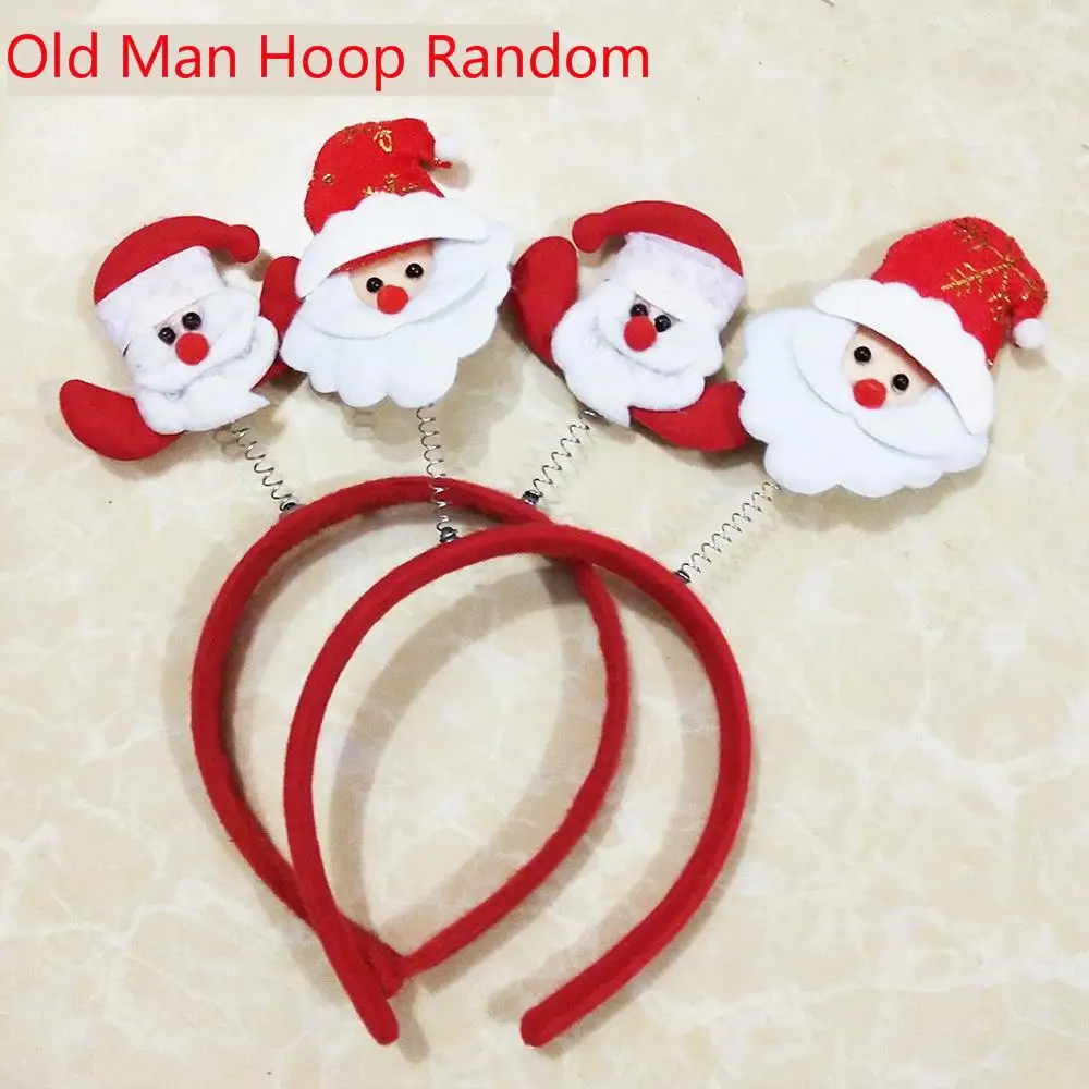 Ноэль Рождественский подарок украшение Санта Клаус голова пряжка обрувечерние ч для вечеринок игрушки ткань - Цвет: 2