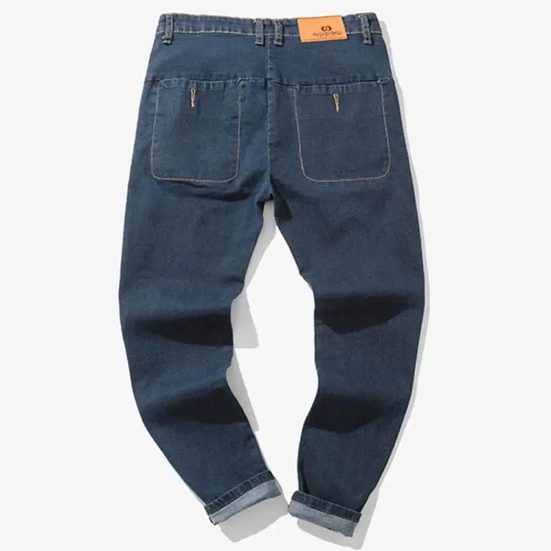 

DROPSHIP 2019 New Arrival Men's Casual Autumn Denim Cotton Vintage Wash Hip Hop Work Trousers Jeans Pants High Quality 50*