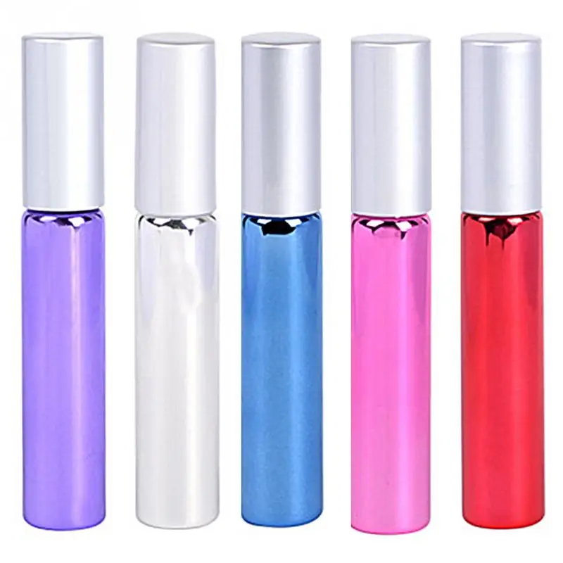 

10 ML Empty Travel Refillable Bottle Stainless Steel Metal Roller Ball Scroll On Bottles Perfume Essential Oil Bottle 1pcs
