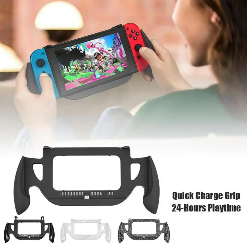 

Quick Charger Handle Holder With Light Fit For Nintend Switch Controller Gamepad Joystick Gaming Accessories