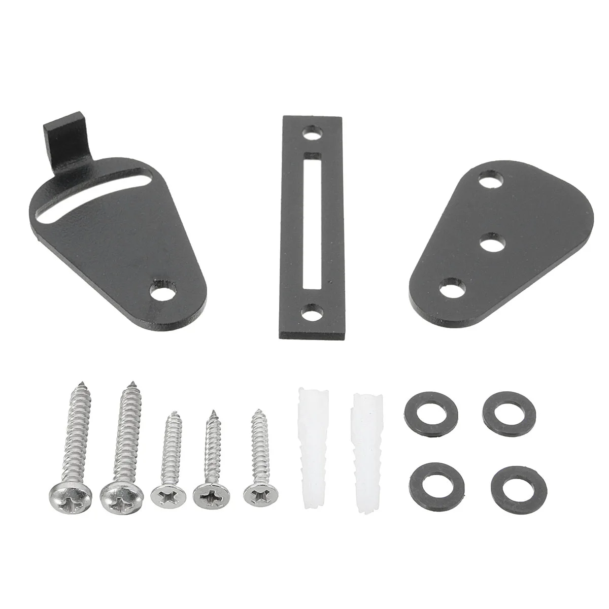 

New Painted Surface Pull Door Latch Black Solid Cast Cron Sliding Barn Gate Locks Latch DIY Home Tools