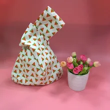 1 шт. японский стиль узел запястье мешок творческий фруктовый узор сумки кнопочный телефон мешок хлопок подкладка сумка подарки для друга Лидер продаж