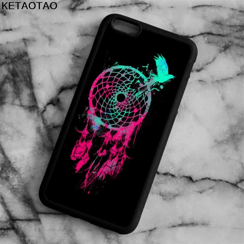 KETAOTAO Ловец снов природа дух птицы арт чехол s для iPhone 4 5 6S 7 8 X PLUS samsung Мягкий ТПУ