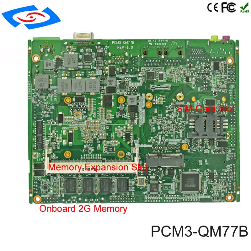 Высококачественная встроенная двухъядерный Промышленная материнская плата с Intel QM77 i5-2430M ГГц плата управления