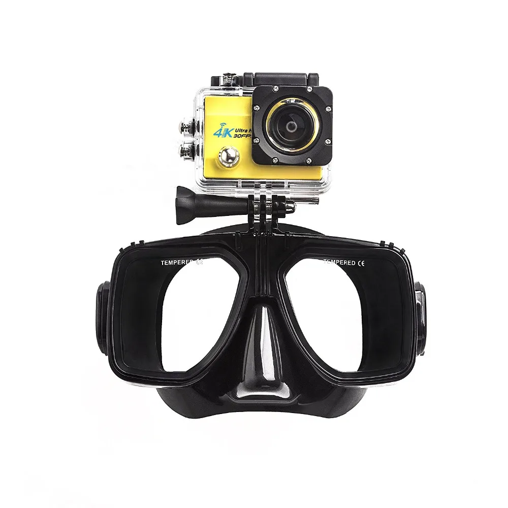 Маска трубка для плавания и велосипеда очки Gopro NEW Hero 7 6 5 Black 4 3 + LCD ThiEYE i30 i60e i60 T5 T5e