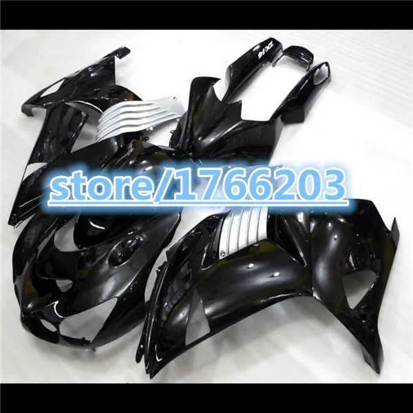 Литьевой обтекатель для KAWASAKI ZX14R 2006 2007 2008 2009 2010 ZZR1400 ZX-14R 06-11 глянцевые черные