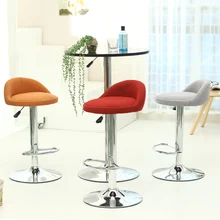 European  high quality fashion fabric bar  chair  bar stool barber high chair  soft comfortable  height adjustable