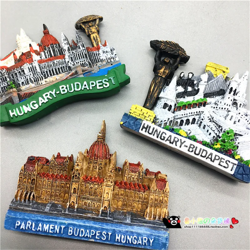 Budapest Hungary Fridge Magnet Travel Souvenir 3"x2" Version 3 
