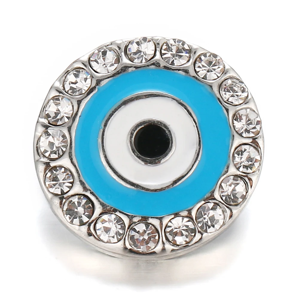 New 10pcs/lot 18MM Snap Jewelry Flower crystal Metal Buttons fit 18mm Necklace Bracelet Bangle For Women | Украшения и аксессуары