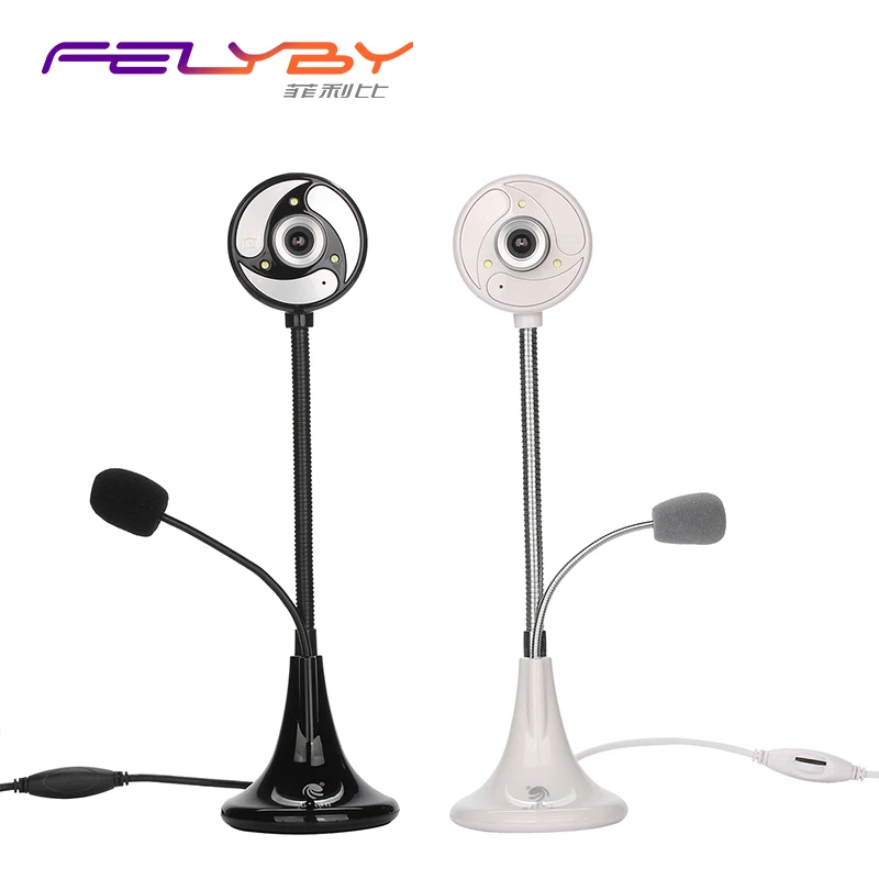 

FELYBY S40 USB Web Camera can bend any angle freely computer camera with3 LED lights and 16M pixels Built-in microphone