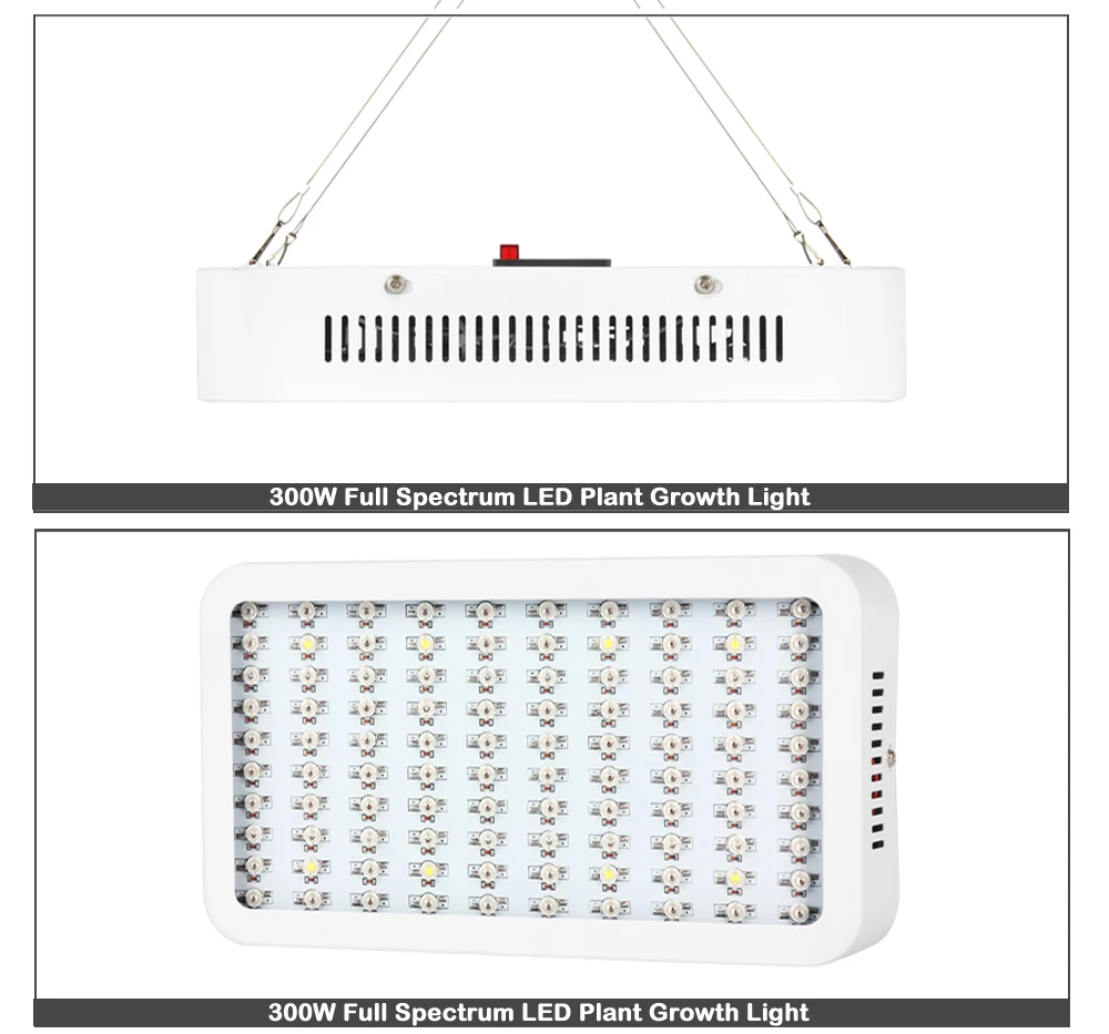 Акция 300 W Зингель чипы светодиодный светать полный спектр с UV/IR для внутреннего парник, теплица для выращивания растений лампы