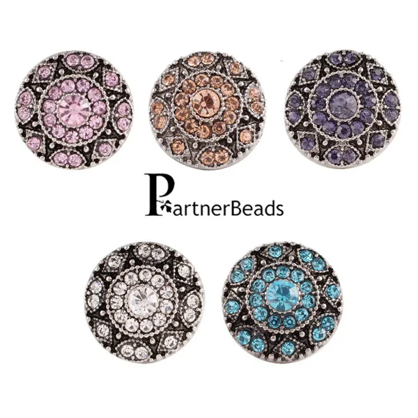 

10pcs/lot Fashion Jewelry Interchangeable Accessory Ginger Snap 18mm Fit Button Snaps Bracelet&Bangles Jewelry KC7075