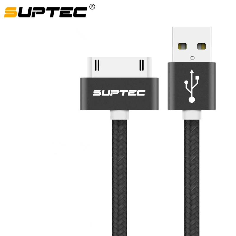 USB кабель SUPTEC для iPhone 4 3 iPad 1 2 iPod Nano touch 30 контактный быстрой зарядки оригинальный
