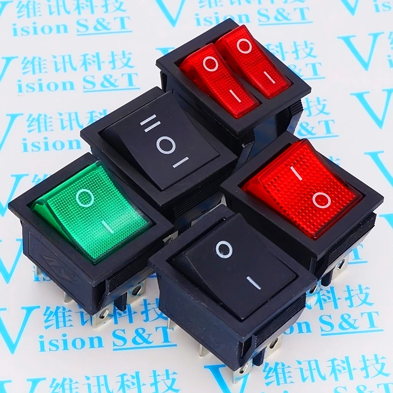 KCD4 Rocker Switch Rocker Rocker Power Button 4 Foot 6 Foot Light 16A 250V 31x25mm