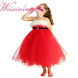 WEIXINBUY/платье для девочек проводов, трубки топ платья для девочек красного цвета с поясом Платья для маленьких девочек vestidos для От 2 до 6 лет