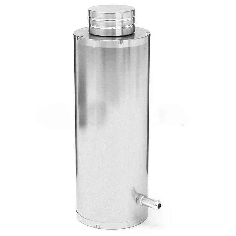 Silver   800ml Unbiversal Overflow Catch Tank Radiator Coolant Cooling Aluminum Alloy Catch Tank Overflow Reservoir