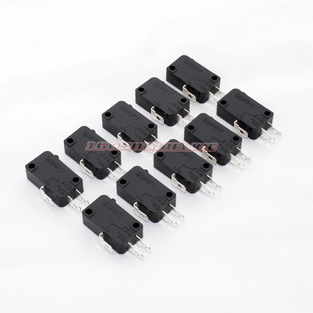 

10x Zippy 3Pin Micro Switch Replace For Arcade Push Buttons and Joystick 187" 4.8mm Terminals Interface Jamma Games Parts