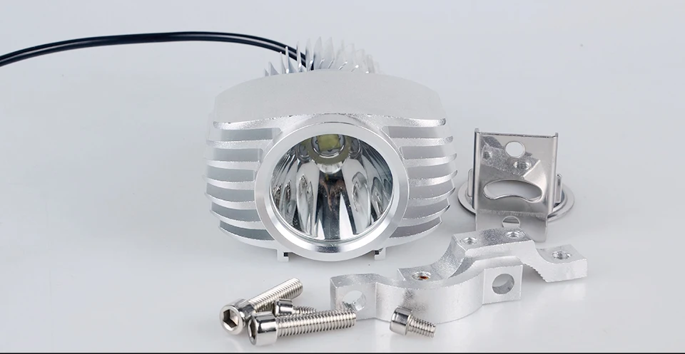 Foxcncar LED Car External Headlight DC12V 24V15W 10W MOTO White HighLow Motorcycle DRL Headlamp Spotlight Drive Fog Spot Lights (14)