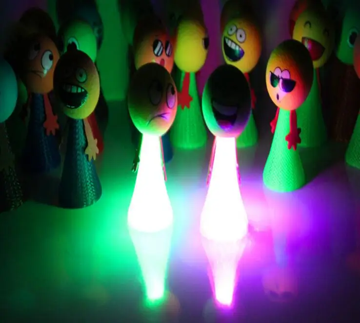 20pcs lot Antistress Fun Toys Glow Jump Bounce Elf Colorful Fly Children Creative Toy Gift