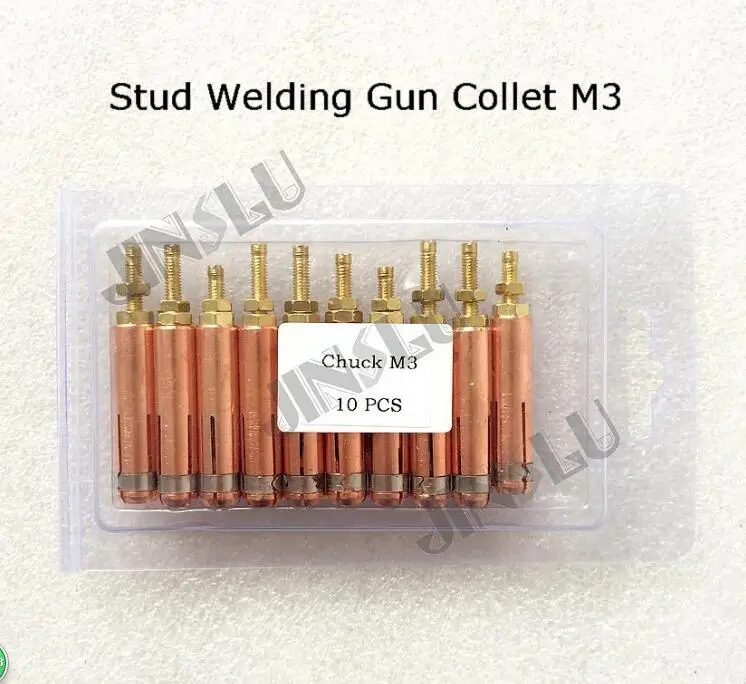 Collet M3 for Capacitor Discharge CD Stud Welding Gun Welding Torch for Stud Welding 10pcs