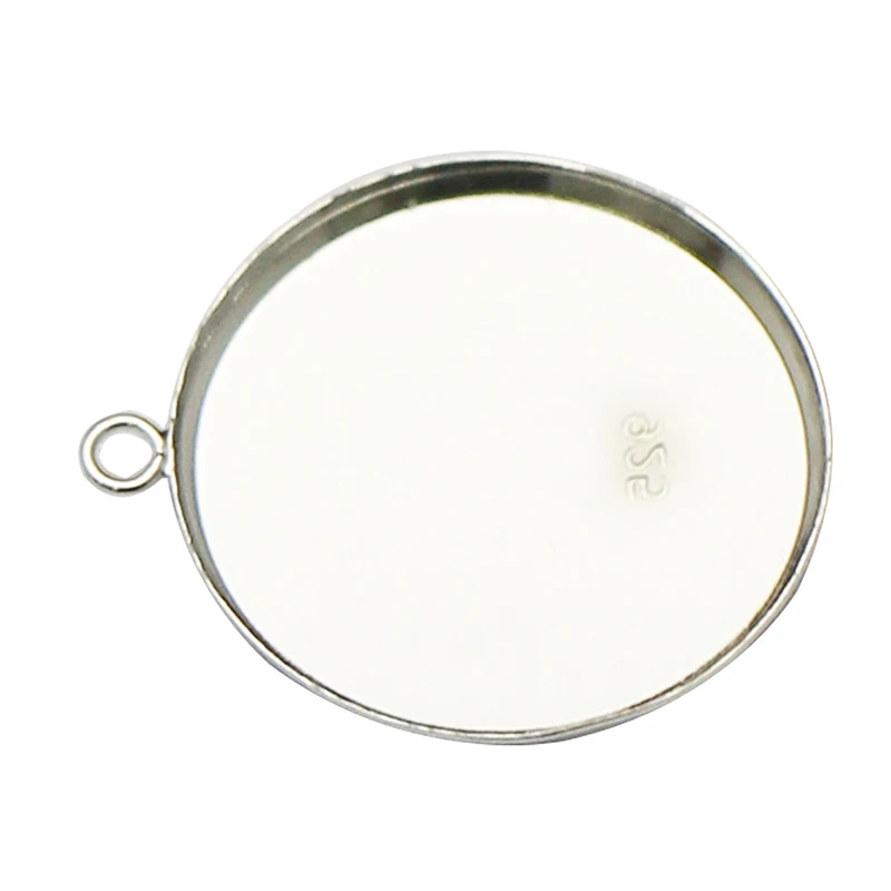 redonda, conjunto de pingente em branco para fazer joias diy id27622