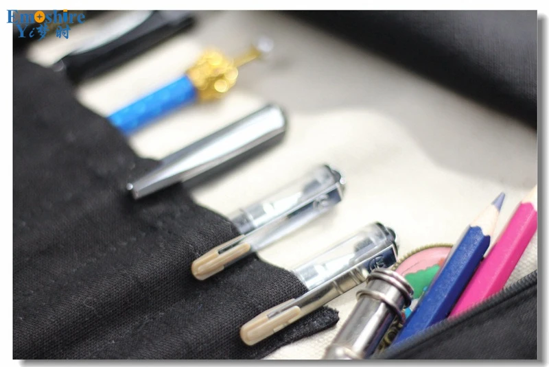 Emoshire High - end pen storage package cotton pen display bag collection bag pencil case pencils fashion business (3)