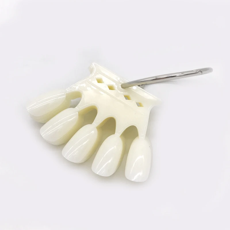 

False Nail 50 Tips Natural Fake Nail Art Polish Color Card Acrylic Practice Chart Palette Ring Wheel Sticks Nail Display Tools
