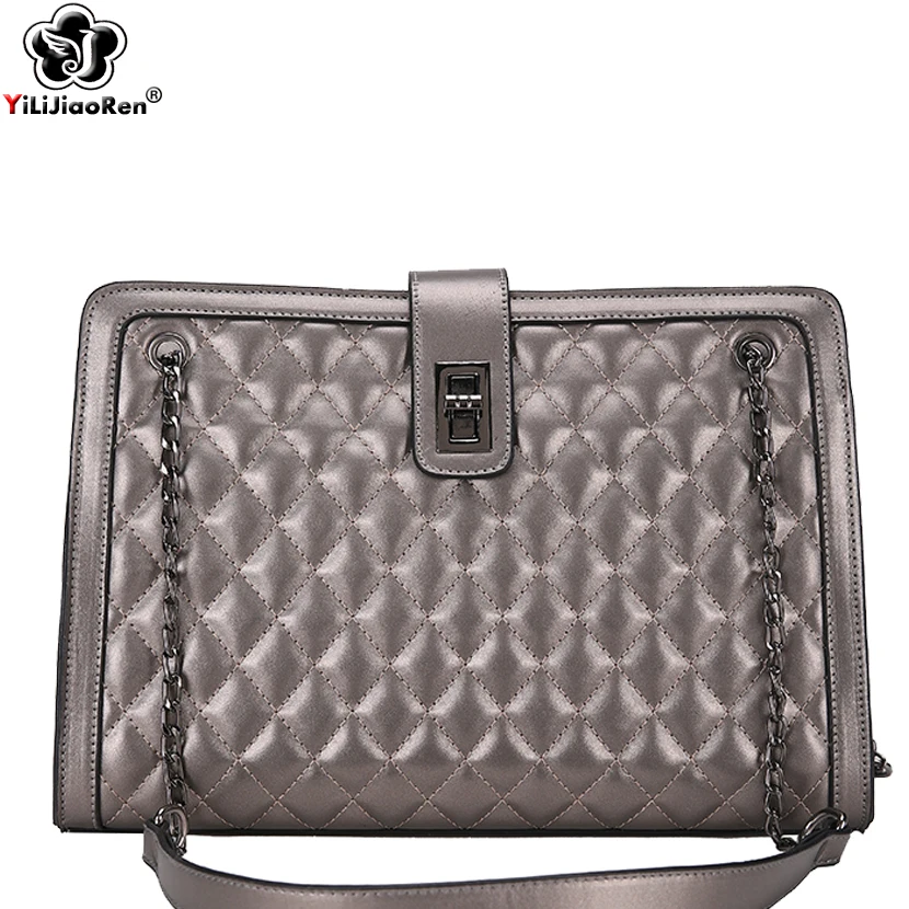 

Fashion Diamond Lattice Shoulder Bag Designer Large Capacity Crossbody Bags for Women Luxury Chain Messenger Bag Sac A Main 2019