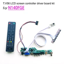 Для N140FGE ноутбука светодиодный ЖК-монитор T. V56 экран драйвер контроллера усилитель низкой частоты HDMI/VGA/AV/USB 1" 1600*900 LVDS W светодиодный 40 pin-код