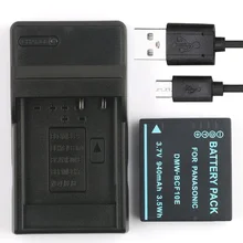 DMW-BCF10 CGA-S009 S106 Перезаряжаемые батарея для цифровой камеры+ USB Зарядное устройство для цифрового фотоаппарата Panasonic DMC-FH20 DMC-FH22 DMC-FP8 DMC-FS4