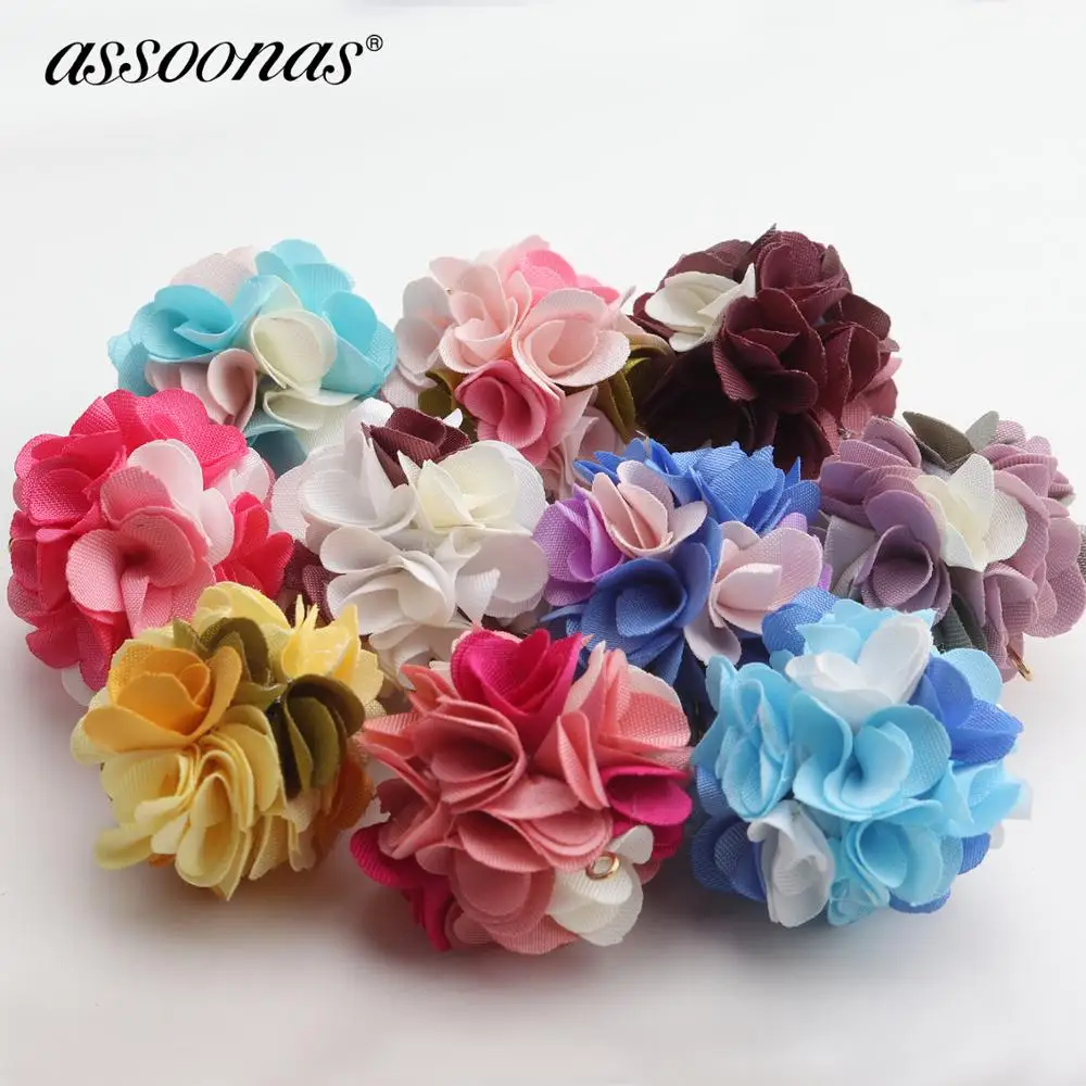 Assoonas F129 цветные цветы ювелирных изделий diy серьги 10 шт./лот | Украшения и