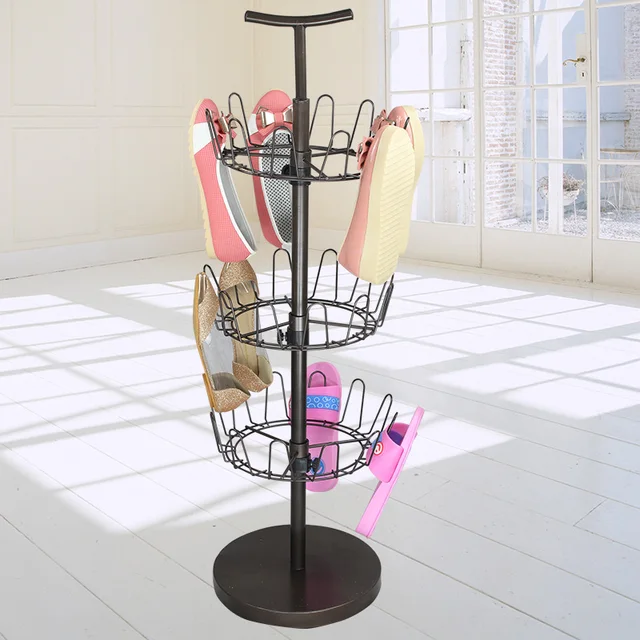 European Iron Factory Direct Tee Round 360 Rotating Shoe Rack European Iron Factory Direct Tee Round 360 Rotating Shoe Rack Por Student Dormitory