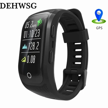 

DEHWSG S908p GPS smart bracelet men women IP68 waterproof fitness tracker Information push calling remind pk mi band smartband