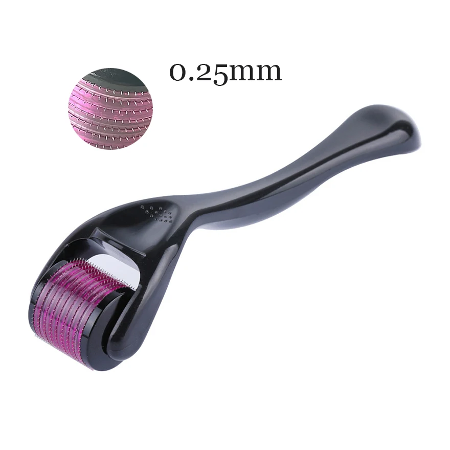 0.25mm 540 Иглы Микро-игольчатый ролик лечебная терапия инструмент для ухода за кожей 0,2 мм/0,25 мм/0,3 мм длина иглы инструмент для ухода - Цвет: 0.25mm