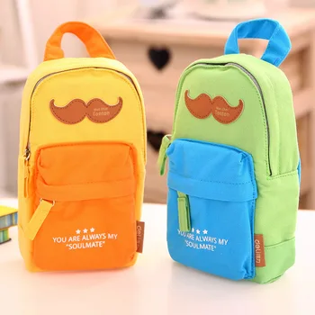 

DELI Creative pencil bag Kawaii Cartoon Large Capacity Pencil case Multi-functional Canvas student Pencil Bags Escolar Papelaria