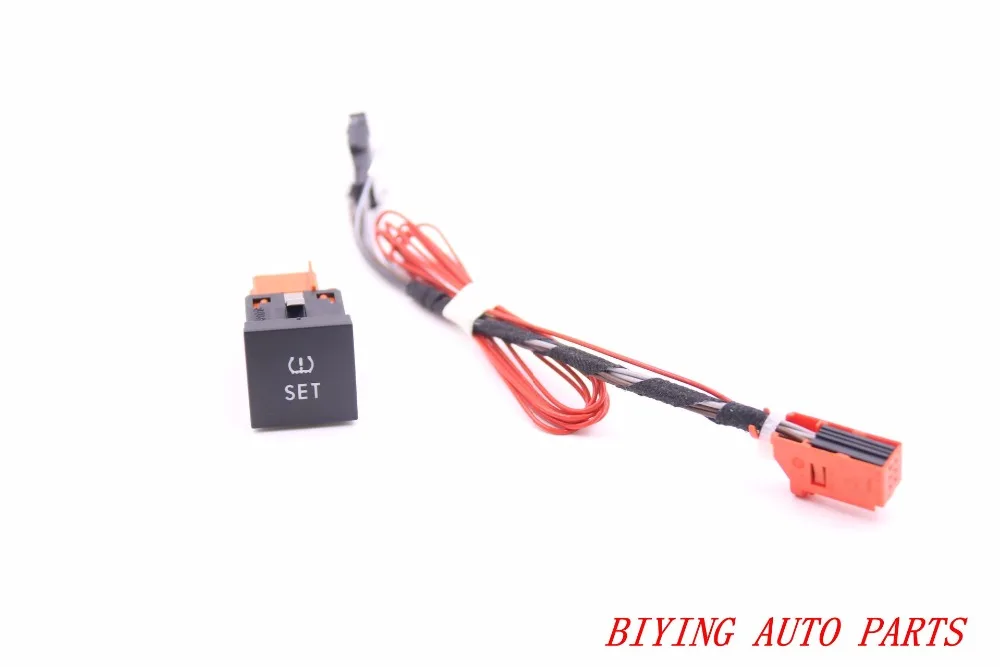 

Original Golf MK6 Jetta 5 6 MK5 MK6 Scirocco SET TPMS Tire Tyre Pressure Warning Button with Wire 1K0927121B 1K0 927 121 B