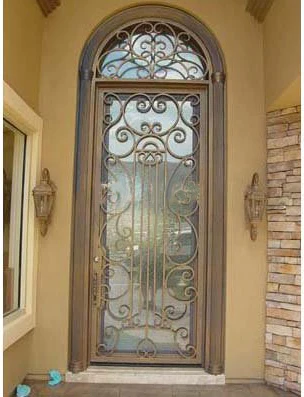 Classical Single Wrought Iron Doors Decor For House Sat 0131 In