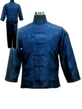 Plus Size XXXL Chinese Style Men's Satin Pajamas Set Vintage Button Pyjamas Suit Shirt&Pant Sleepwear Long Sleeve Nightwear Plus Size XXXL Chinese Style Men's Satin Pajamas Set Vintage Button Pyjamas Suit Shirt&Pant Sleepwear Long Sleeve Nightwear