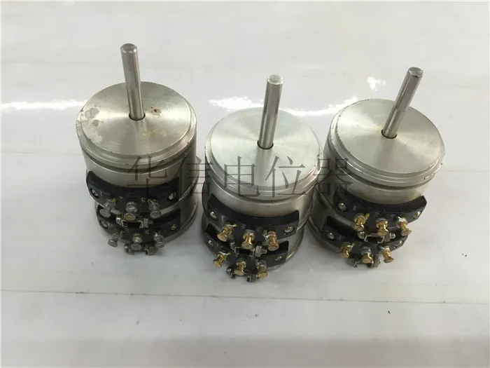 [VK] используется Sakae 2RR1100D2B9 B501 B252 B152 500R 2.5 К 1.5 К двойной проводящий пластик вал потенциометра 3 мм Переключатель
