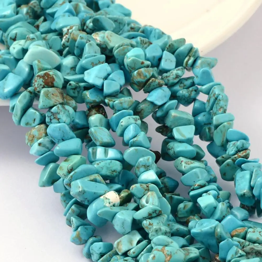 

10Strands Natural Chip Stone Bead Strands for Jewelry Making DIY 4~10x4~6x2~4mm, Hole: 1mm; about 320pcs/strand, 35.4"