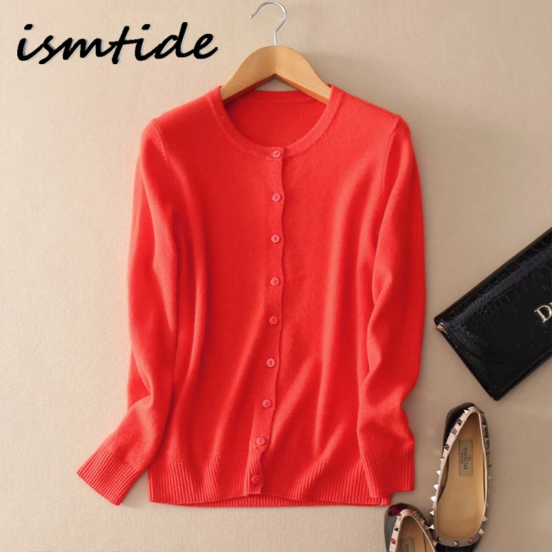 Knitted Cardigan Sweater Women Coat Autumn Cashmere Wool Sweaters Basic O-neck Winter Knitwear Top Female Blouse 2019 |