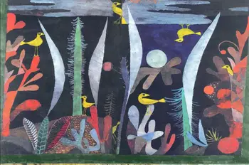 

High quality Oil painting Canvas Reproductions Landscape with Yellow Birds by Paul Klee Painting hand painted