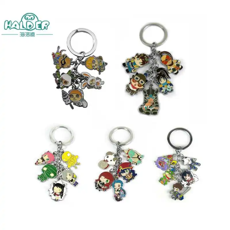 

Halder League of Legends Heroes LOL Characters Keychains Competitive Online Games Enthusiasts Blind Monk Lee Sin Pendants