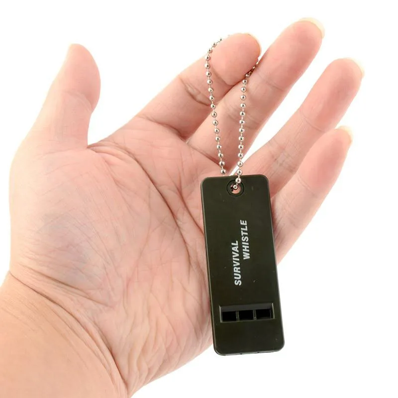 3-Tone Outdoor survival  Emergency whistle high-frequency life-saving  equipment whistle camping fire explosion whistle