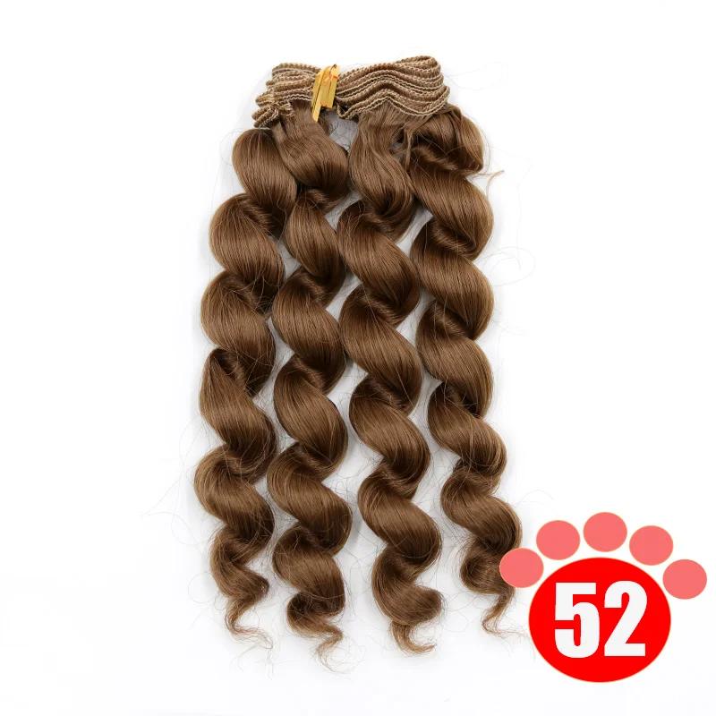 Msiredoll  bjd wig Accessories 1piece 15*100CM doll hair for 1/3 1/4 1/6 1/12  Curly doll hair bjd wig diy  Free shipping 16