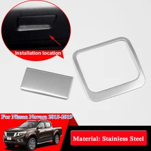 Car Styling Aço Inoxidável Lantejoulas Para Nissan Navara NP300 D23 2015-2019 Caixa de Luva de Lantejoulas Interno Auto Acessórios Do Carro adesivos