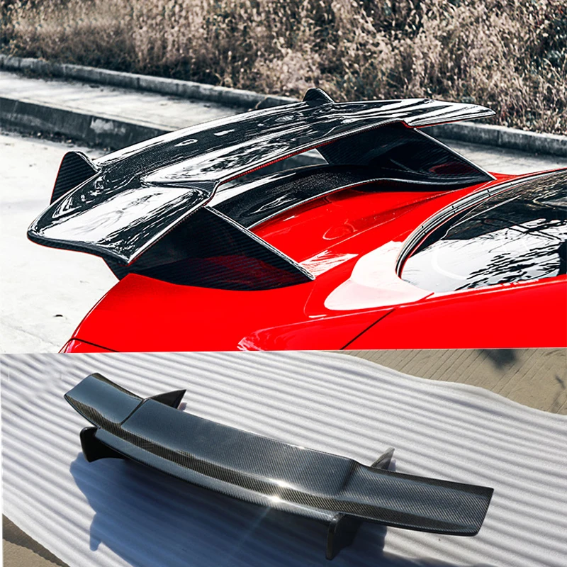 

For Ford Mustang 2015 2016 2017 2018 Rear Wing Spoiler Trunk Boot Wings Spoilers Carbon Fiber Screw installation GT style