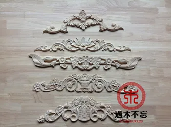 

Don't forget the wooden Dongyang wood carving wood applique Decal Decals European lotus peony plum flower bed