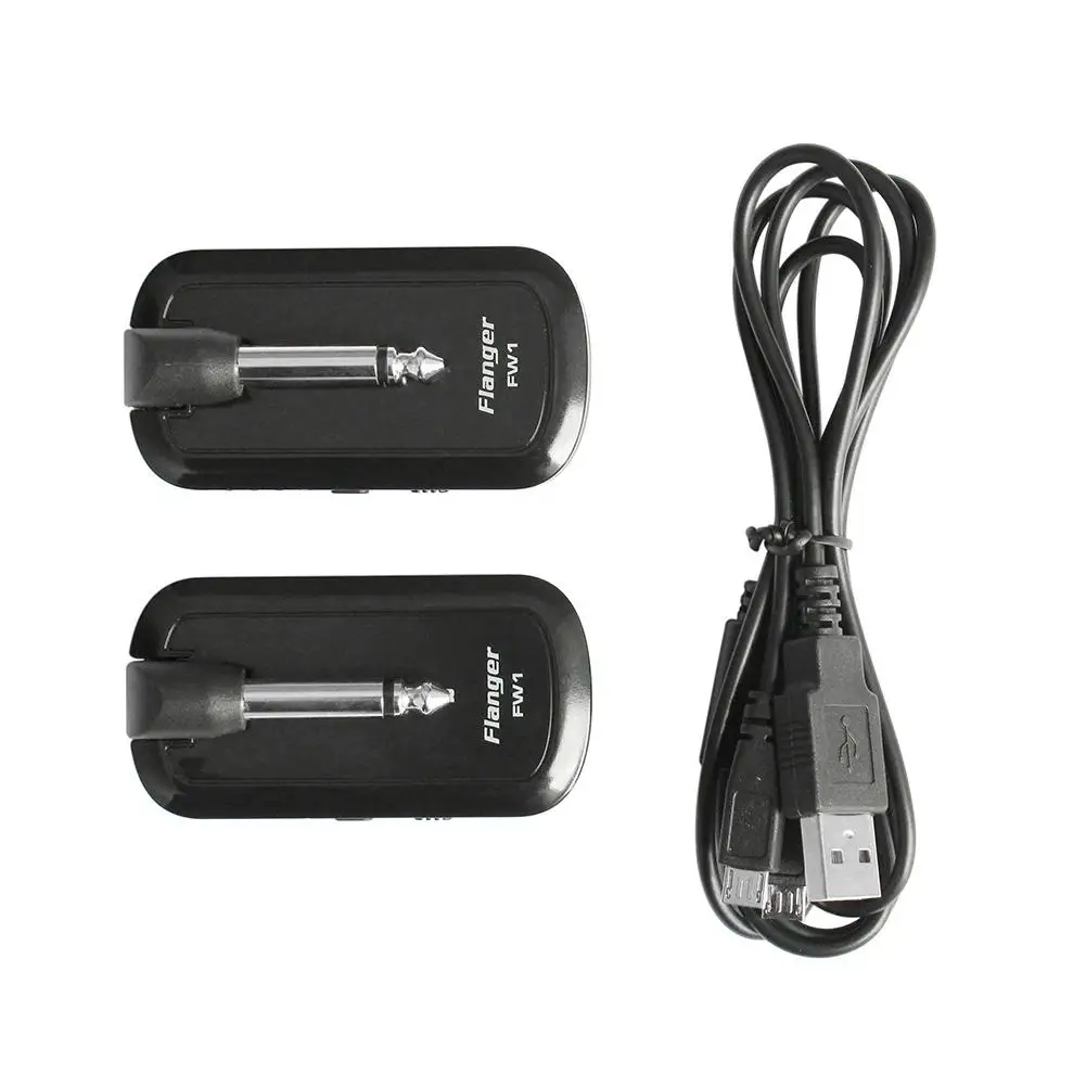 Flanger FW1 2.4 GHz Guitar Wireless System Adjustable Plug Smart-design 32-bit Audio Quality Guitar Wireless Transmission System