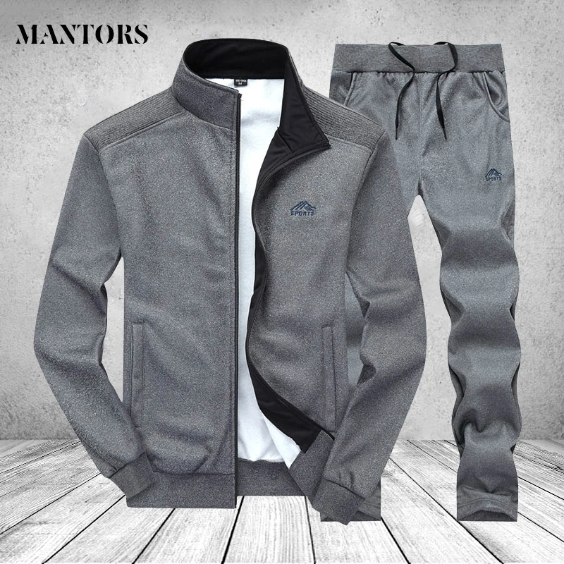 

Brand Men Tracksuit with Pants Sweatshirt Mens Sportswear Set Summer Autumn Winter Sports Sweat Suit Two Pieces Men Jogger Set
